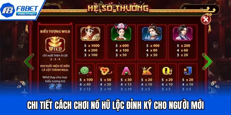 Nổ Hũ Lộc Đỉnh Ký - Game Thưởng Cực Đỉnh Tại Nhà Cái F8bet Chi tiết cách chơi nổ hũ Lộc đỉnh ký cho người mới