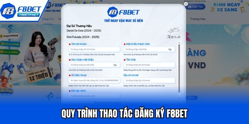Cách Đăng Ký F8bet Trong 4 Bước Dễ Hiểu Và Không Mất Phí Quy trình thao tác đăng ký F8Bet
